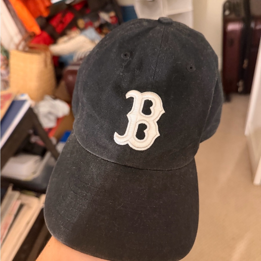 Black Boston Red Sox Dad Cap